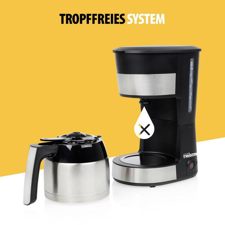 Actual product image Tristar Kaffeemaschine Schwarz Fassungsvermögen Tassen=10 Warmhaltefunktion