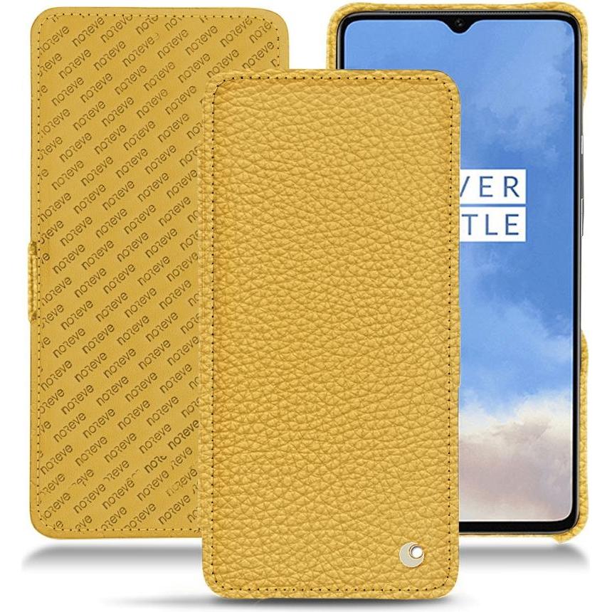 Noreve Lederschutzhülle horizontal (OnePlus 7T), Smartphone Hülle, Orange