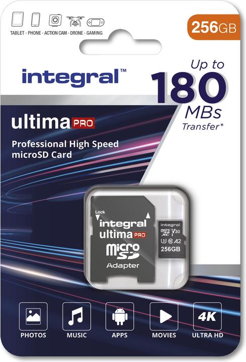 Produktbild SDXC Micro 256GB U3 CL10 V30 (256 GB, microSD, U3, UHS-I)