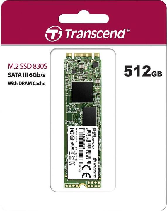 Produktbild Transcend 830S (512 GB, M.2 2280)