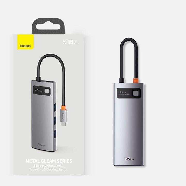 Produktbild Baseus Metal Gelam Series (USB-C, 5 Ports)