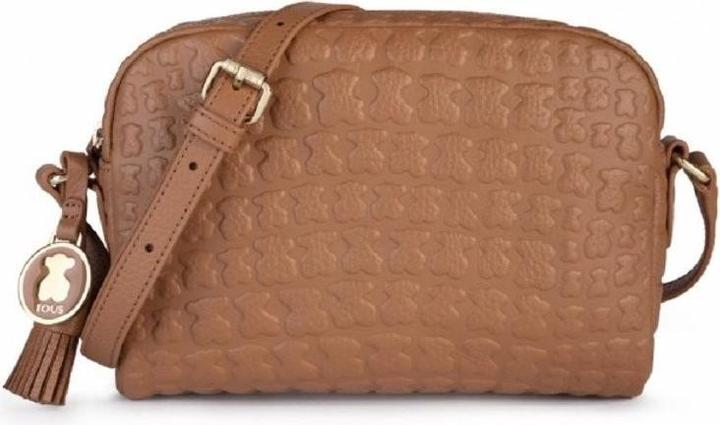 Tous Bruine Sherton lederen schoudertas