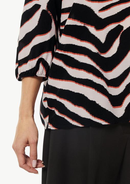 Produktbild Comma Bluse Crêpe-Bluse mit kurzen Ballonärmeln (42)