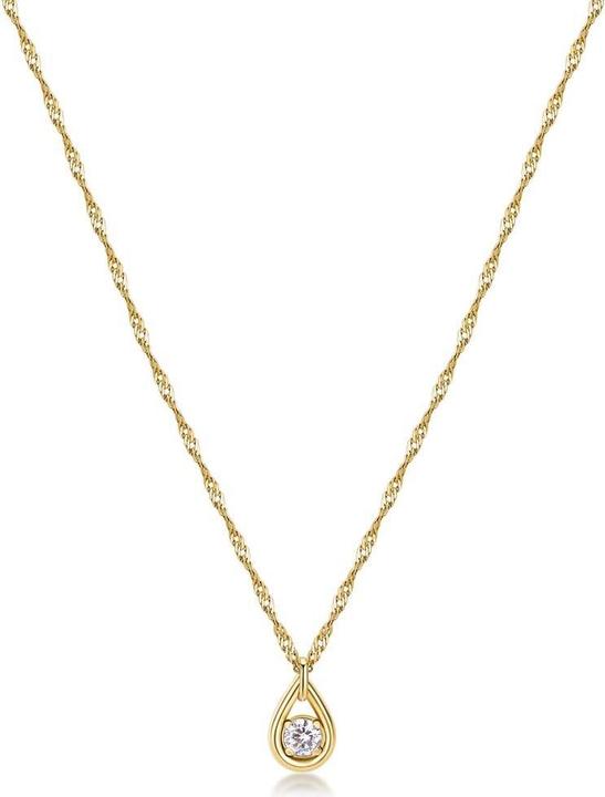 Produktbild Brosway Beautiful gold-plated necklace with zircon Ribbon BBN30