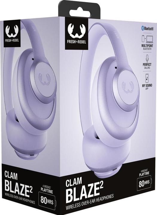 Productafbeelding Fresh'N Rebel Fresh 'n Rebel Clam Blaze 2 Dreamy Lilac (ANC, 80 h, Draadloze)