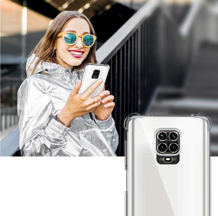 Produktbild Screenguard Xiaomi Redmi Note 9 Pro Hülle Crystal Soft Airbag Bumper (Xiaomi Redmi Note 9 Pro)
