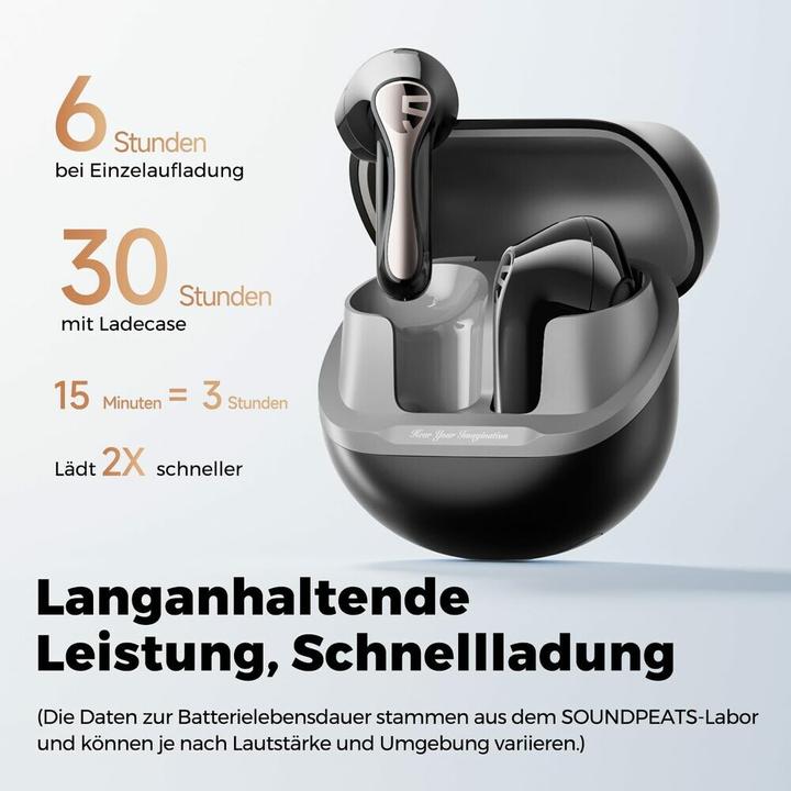 Produktbild Soundpeats Air 5 (ANC, 6 h, Kabellos)