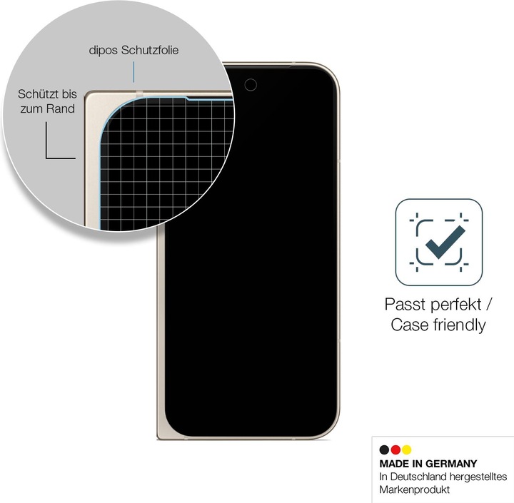 Produktbild Dipos Anti-Shock Displayschutz Matt 9H (1 Stück, Google Pixel 9 Pro Fold)