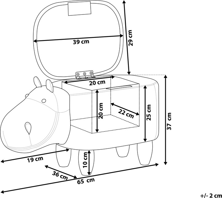 Actual product image Beliani Hippo