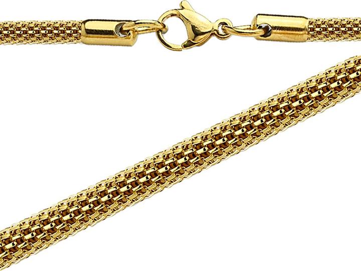 Produktbild Star Piercing Kette mit Gittermesh vergoldet (ohne Messing)