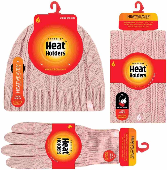 Produktbild Heat Holders Thermo Winter Fleecemütze Nackenwärmer und Konverter Handschuhen (One Size)