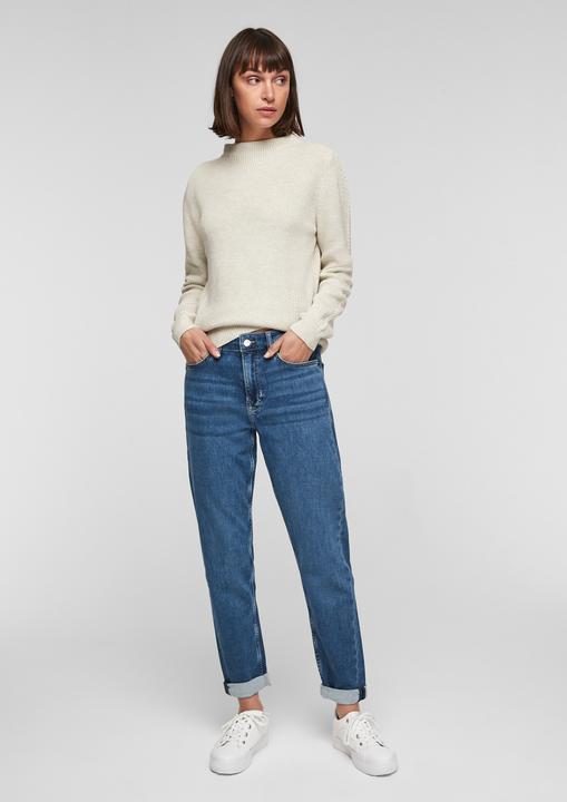 Produktbild s.Oliver Strickpullover Strickpulli mit Stehkragen (46)