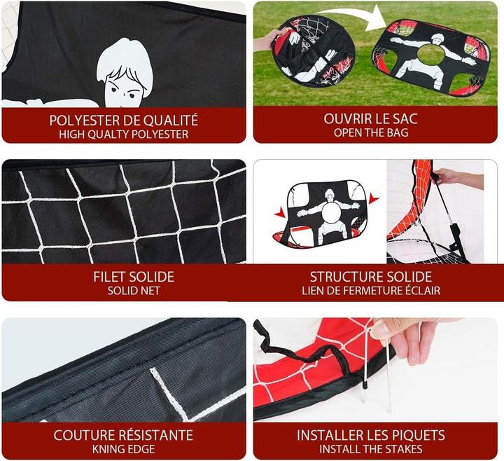 Produktbild Out of the blue 2-in-1 Pop-up Fussballtor 120x80cm