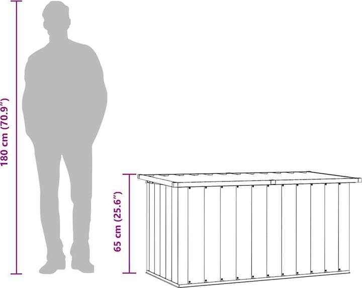 Actual product image vidaXL Aufbewahrungsbox