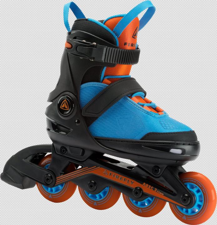 Produktbild Firefly Kinder Inlineskate 510 Boy (Grösse: 37.0-40.0 (Rollen 76 mm), 901 schwarz/blau/or (37)