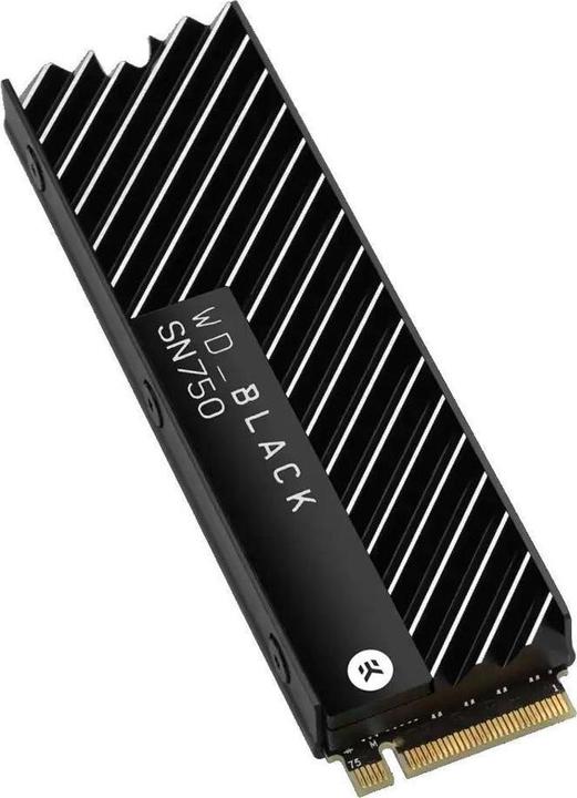 Actual product image WD Black SN750 Gaming - with heatsink (2000 GB, M.2 2280)