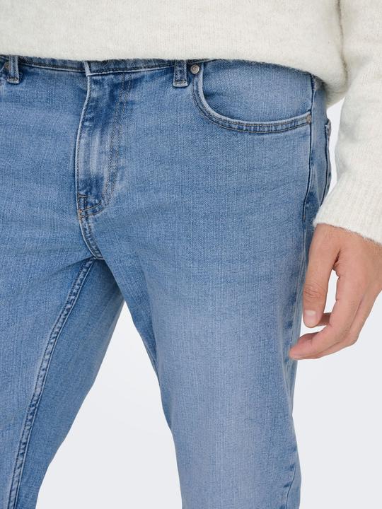 Actual product image Only & Sons ONSLOOM Mid Rise Slim Fit Jeans Slim Fit Jeans (W31/L32)