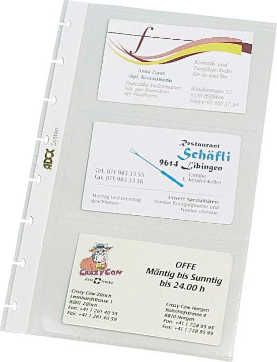 Produktbild Adoc Ersatzzeigetaschen für Visitenkartenalbum (A5)