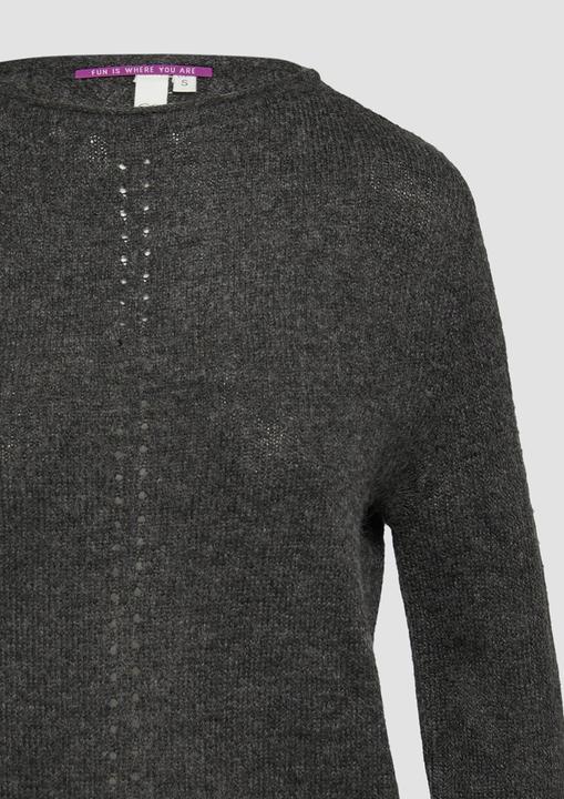 Produktbild S.Oliver Strickpullover Weicher Strickpullover mit Ajour-Detail (XXL)