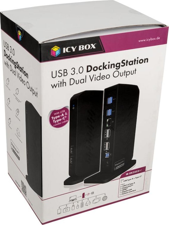 Produktbild Icy Box IB-DK2252AC (USB-C, 12 Ports)
