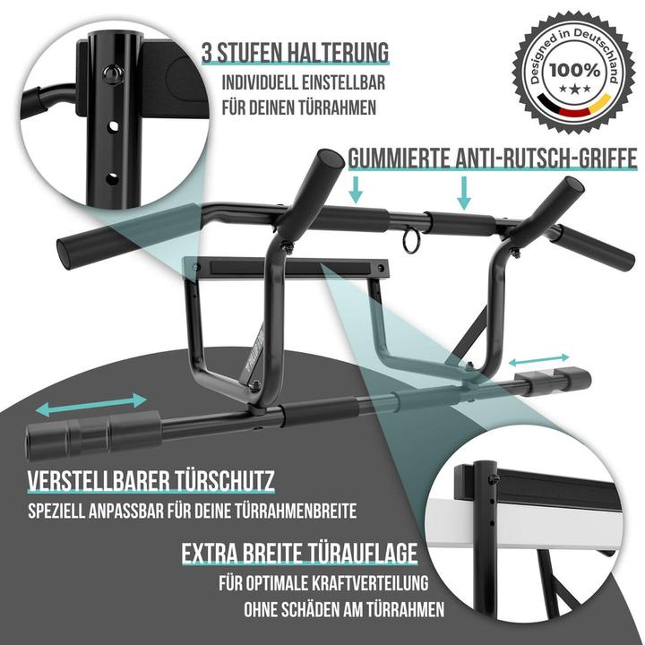 Produktbild Pullup & Dip Klimmzugstange  inkl. Klimmzug Band