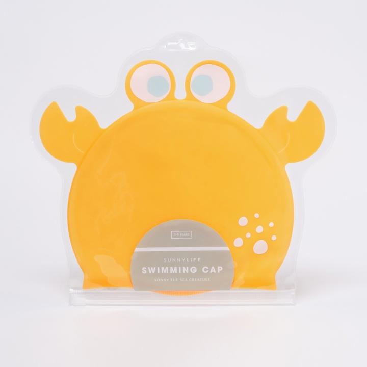 Konjac Sponge SUNNYLIFE Sonny the Creature czepek basenowy Shaped Neon Orange