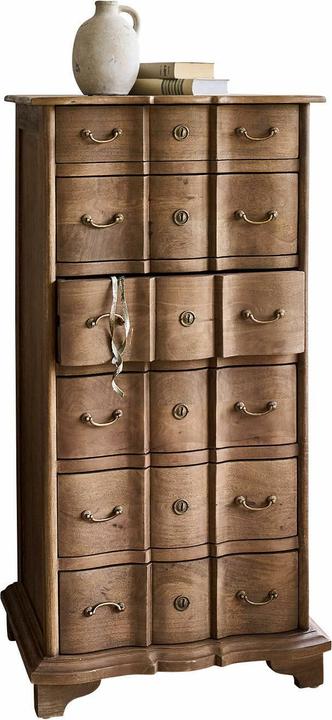 Produktbild Loberon Kommode Aiguillon braun (63 x 49 x 129 cm)