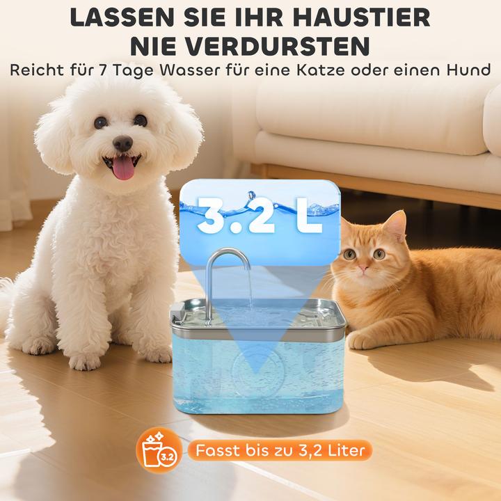 Produktbild PawHut Katzenbrunnen (3.20 l)