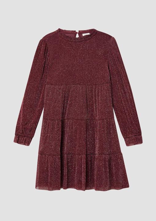 Produktbild S.Oliver Kleid Stufenkleid aus weichem Glitzer-Mesh (140)