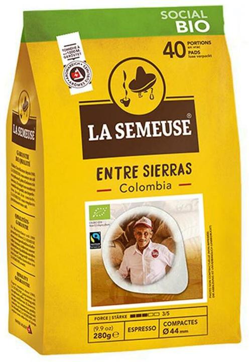 La Semeuse Dosettes de café Entre Sierras Colombia 40 pièces (1 x Port.)