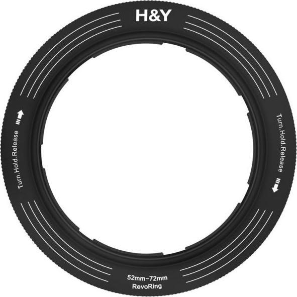 H&Y REVORING 52-72mm filter adapter for 77mm filters (Obective filter holder, 77 mm)