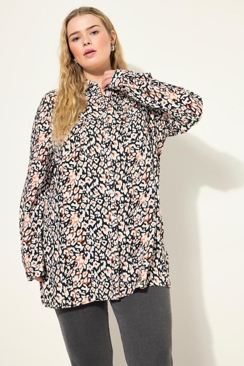 Produktbild Studio Untold Hemdbluse, Boxy Shape, Leo-Print, Langarm (46, 48)