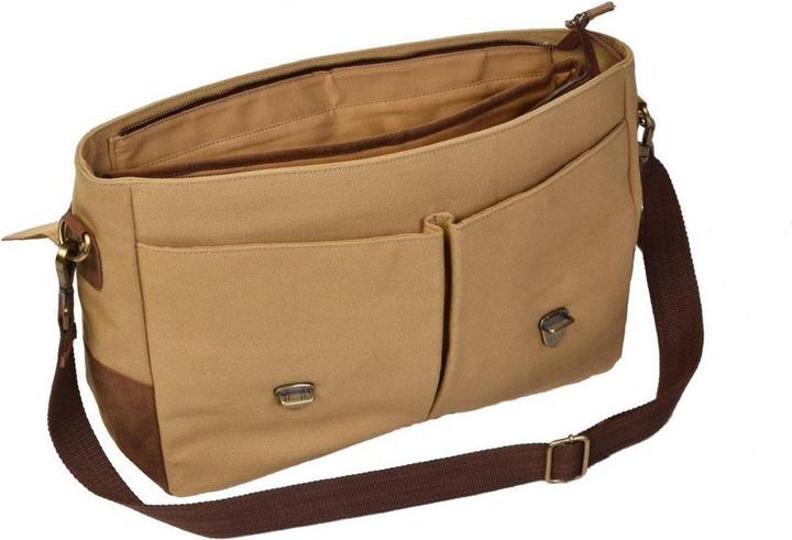 Actual product image Dermata Canvas/leather briefcase