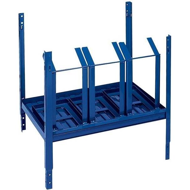 HP Autozubehör, Kellerregal, Regalelement LOGS 150 H520xB540xT390mm blau RAL 5022 ausklappbar geeignet für 3 Kanister