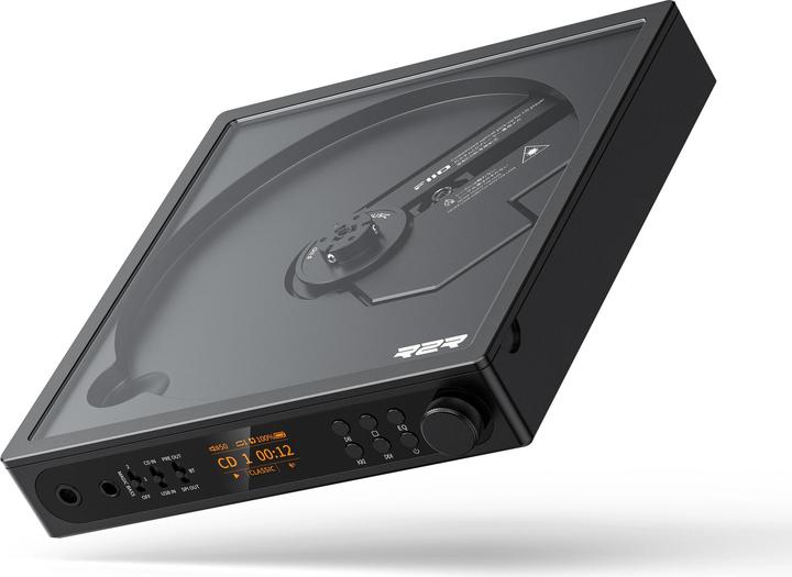 Schwarz, transparenter Deckel