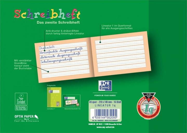 Produktbild Oxford Schreibheft (A5, Liniert, Weicher Einband)