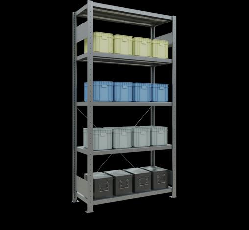 Immagine prodotto Schulte Lagertechnik MULTIplus330 sistema di scaffalatura di base senza viti con traversa