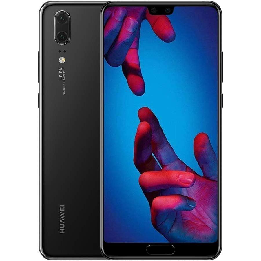 Huawei P20 Smartphone Einzel-SIM Vereinigtes Königreich-Version (128 GB, Schwarz, 5.80", Single SIM)