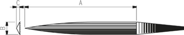 Actual product image Dick Precision bar files 200 mm cut 3 (Slash 3, 200 mm)