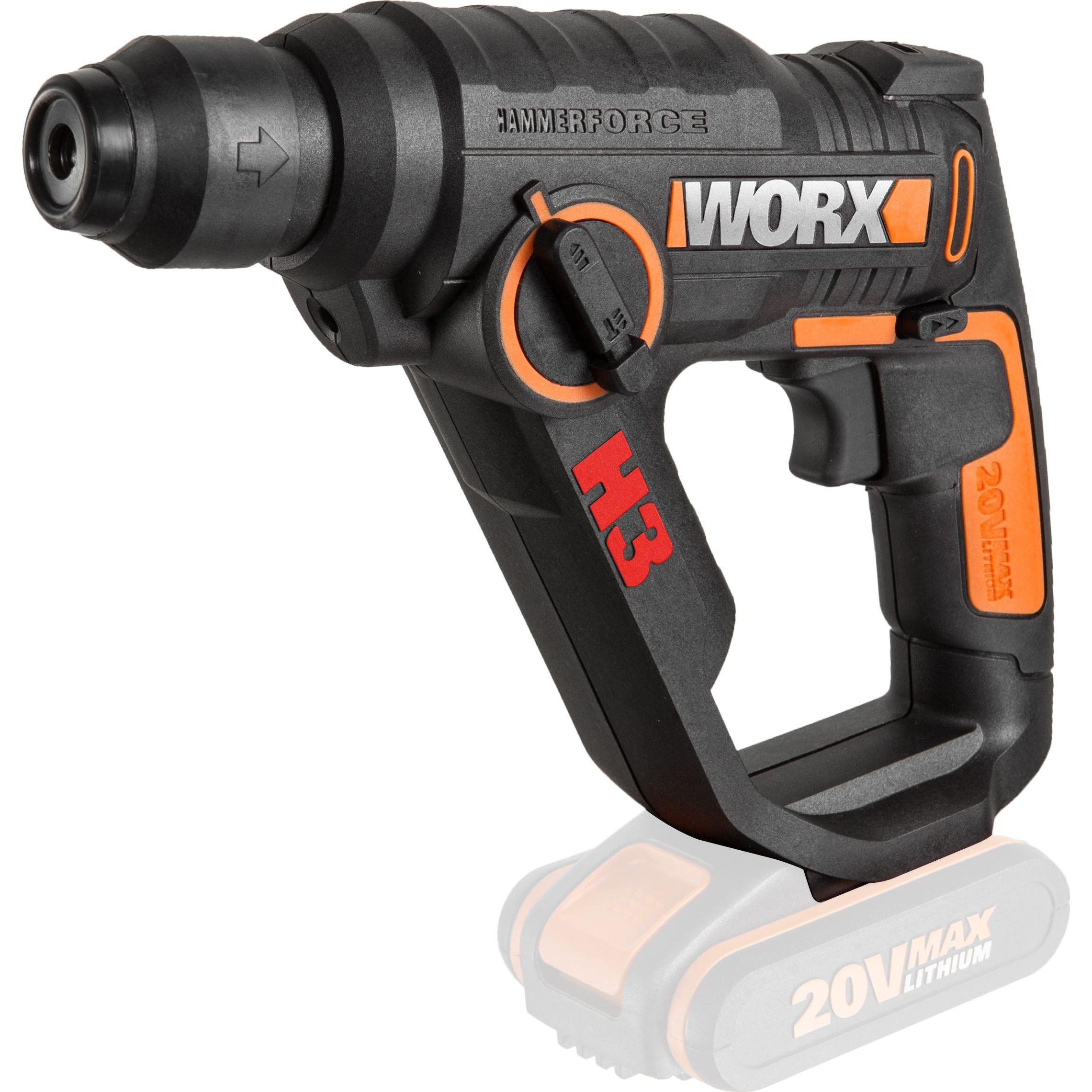 Worx, Bohrmaschine + Akkuschrauber, WX390.9 (Akkubetrieb)