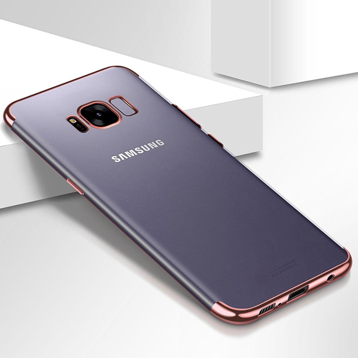 König Design Handy Hülle Schutz Case für Samsung Galaxy S6 Durchsichtig Transparent Rose Pink (Samsung Galaxy S6), Smart...