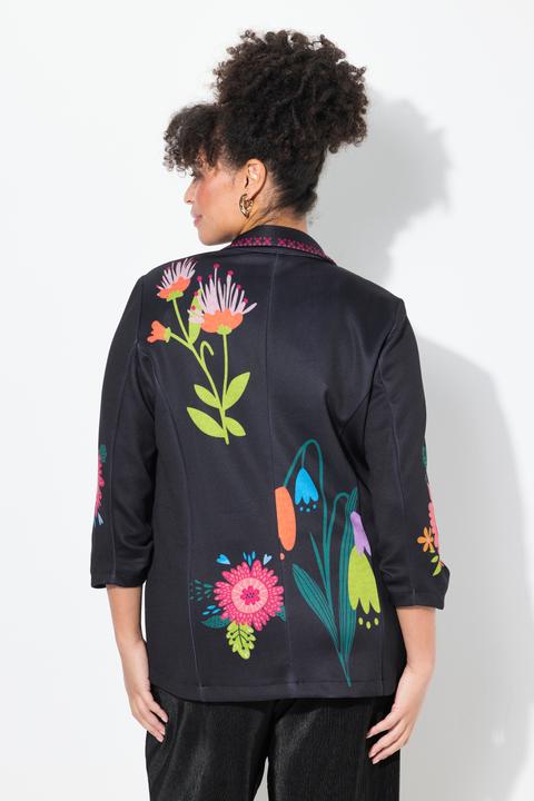 Produktbild Miamoda Blazer, Classic Fit, Scuba, Blüten-Muster (54)