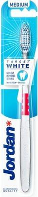 Actual product image Jordan Target White Toothbrush Medium 1 Pc. (Medium, 1 x)
