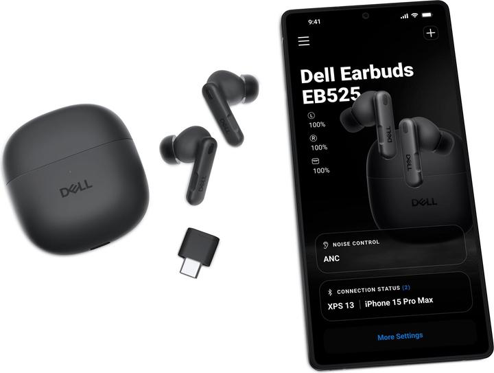 Actual product image Dell Pro Plus EB525 (ANC, 8 h, Wireless)