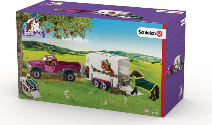 Image du produit Schleich Pick-up avec remorque à chevaux