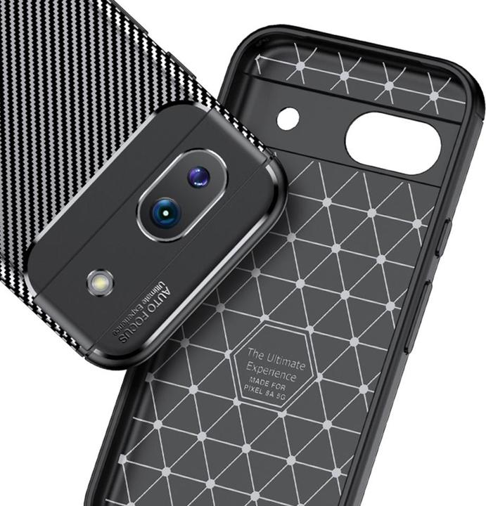 Produktbild Screenguard Google Pixel 8a Hülle Carbon Design TPU Case (Google Pixel 8)