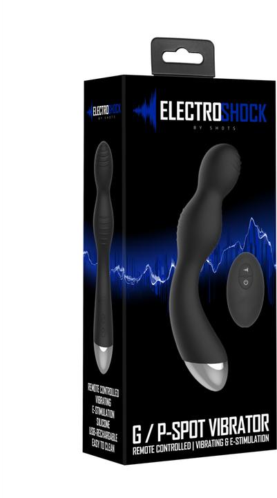 Actual product image Shots Remote Controlled E-Stim & Vibrating G/P-Spot Vibrator