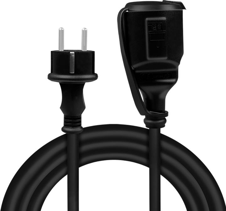 Produktbild LogiLink Strom-Verlängerungskabel (5 m, CEE 7/7)