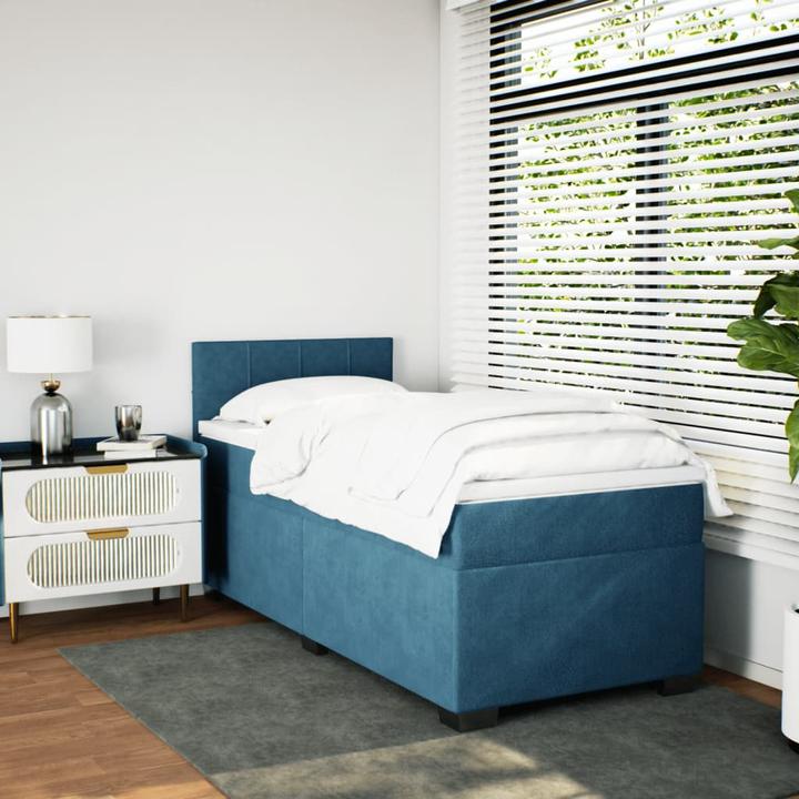 Produktbild VidaXL Bo x springbett mit Matratze 100 x 200 cm Samt (100 x 200 cm)