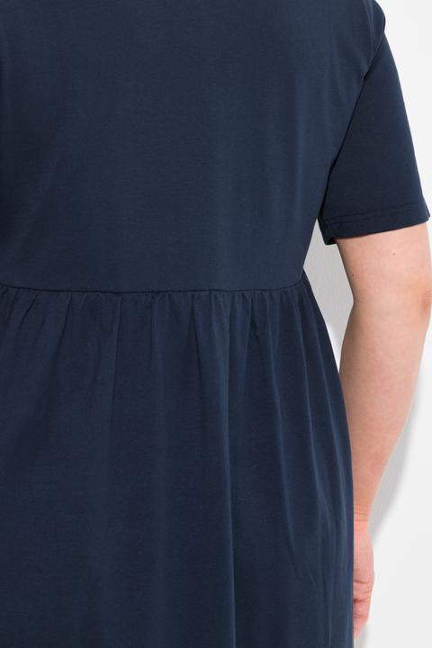 Immagine prodotto Ulla Popken Maglia dal taglio lungo e svasato con cucitura impero, scollo a V e mezze maniche (54)